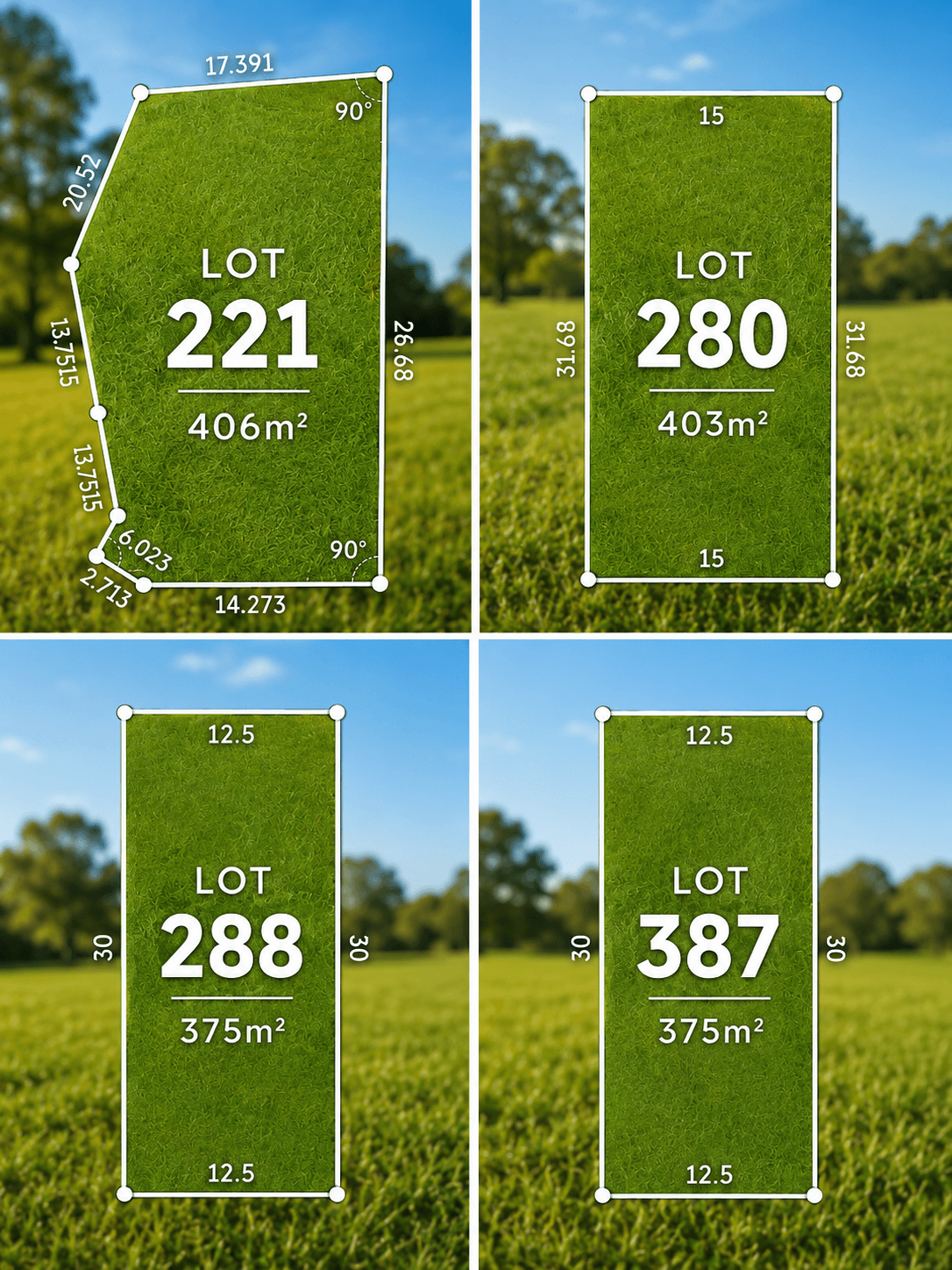 ONLY 4 HOMESITES REMAIN IN TREEBY PARK NORTH